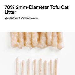 pidan arena para gatos tofu aglomeración densa que fija residuos de forma estable.