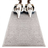 Pieviev alfombrilla chenille 12mm para caja de arena: captura migas y reduce desorden