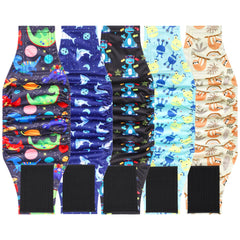 Pilviset Dino M: banda para perro macho, vista frontal, protege muebles y asientos