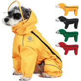 PINA chubasquero para perro con cobertura-total, ideal para paseos en días de lluvia.