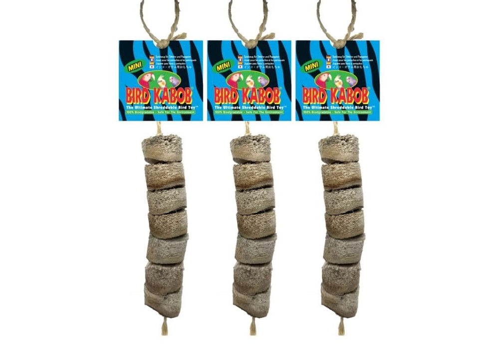 Pincho mini para aves de BIRD KABOB, juego de tres, estimula el pico