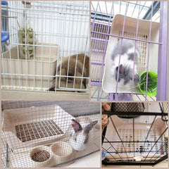 PINVNBY acceso-bajo caja-latrina, entrada suave para mascotas pequeñas.