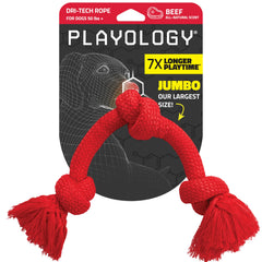 Playology Dri-Tech Cuerda Tirar: resistente para tirones fuertes en perros grandes.