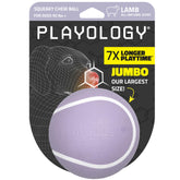 Playology Squeaky Chew Ball, pelota masticable jumbo, ideal para juegos de búsqueda en casa