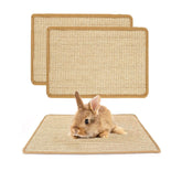 PODOO almohadilla rascar conejo de sisal, ideal para juego y cuidado suave.