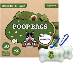 Pogi's bolsas desechos perros gruesas sin olor para paseos.