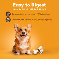 Pork Chomps masticable de perfil alto para perros resistentes