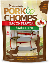 Pork Chomps nudos de piel de cerdo horneados: masticación firme y sabrosa para perros