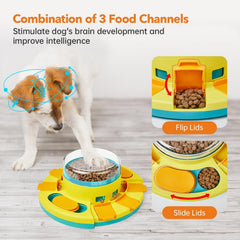 Potaroma alimentador lento con compartimentos superiores transparentes para controlar la ingesta