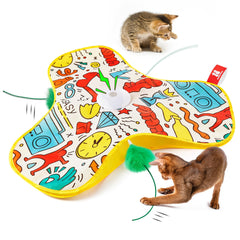 Potaroma juguete gato pluma interactivo para horas de juego y ejercicio.
