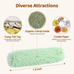 Potaroma juguete para gato con sonido crujiente para estimulación