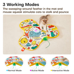 Potaroma sensor táctil facilita iniciar la interacción con el gato.