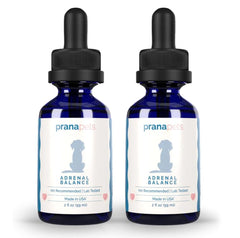 PranaPets Adrenal Balance gotas: dosis diaria fácil para perros.