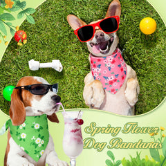 Preboun bandanas para perros, tamaño ajustable 80x55 cm para razas distintas.