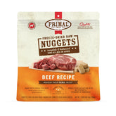 Primal bocados crudos res en bolsa 14 oz, ideal como comida completa