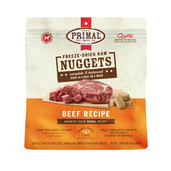 Primal bocados crudos res en bolsa 14 oz, ideal como comida completa