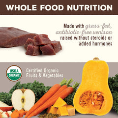 Primal Venison Nuggets porciones recomendadas para alimentación balanceada.