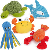 Prime Pets juguete perro pulpo azul para juego interactivo y mordisqueo suave