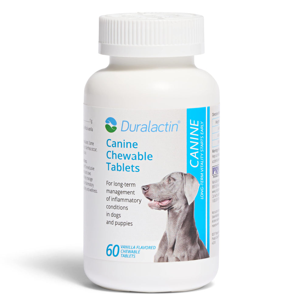 PRN Duralactin tabletas para perro, sabor vainilla, apoyan movilidad y bienestar.