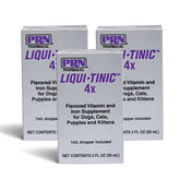 PRN Liqui-Tinic 4X en botella con sabor a hígado para facilitar la suplementación diaria