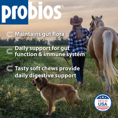 Probios para caballos: empaque práctico para dosificar diariamente.