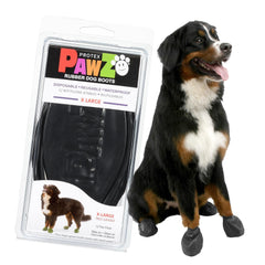 Protex PawZ: botas de goma para perros grandes, enfoque todo terreno para proteger las patas.