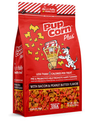Pup Corn Plus con prebióticos y probióticos para digestión saludable.