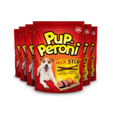 Pup-Peroni Mix Stix en empaque de 8 unidades, perfecto para premiar durante el entrenamiento.
