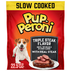Pup-Peroni Triple Steak, ingrédients réels et saveur riche pour chien enthousiaste