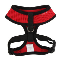 Arnés Puppia suave, vista lateral con ajuste de pecho para un ajuste seguro
