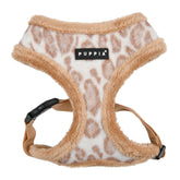 Arnés Puppia Kovo para paseos invernales, diseño de cabeza con Leopardo Beige.