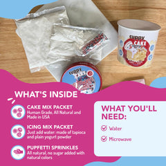 Puppy Cake cobertura de yogur, lista para servir