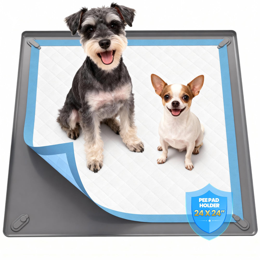 PuppySpout clip magnético para almohadilla mantiene el área de entrenamiento estable.