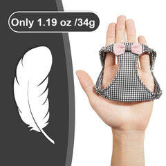Puppytie arnés con diseño de lazo tejido, estilo y confort para cachorros