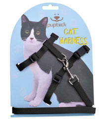 Arnés para gato PUPTECK ajustable y seguro para paseos al exterior