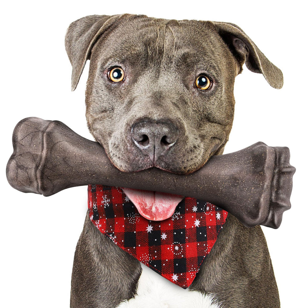 PUPTILY Hueso indestructible grande para perros grandes, ideal para masticar con seguridad.