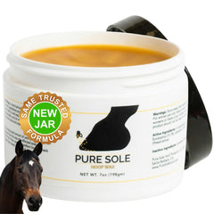 Pure Sole cera para cascos en envase, aplicación fácil.