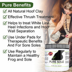Pure Sole Hoof Mud barro antimicrobiano en pezuña para protección
