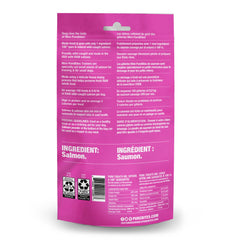 PureBites salmón ingrediente unico, ideal para dietas limitadas y claridad de alimentación.