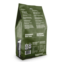 PureBites ternera liofilizada, snack alto en proteína para entrenamientos.