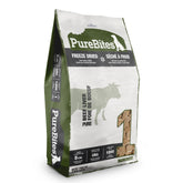 PureBites ternera liofilizada, tratamiento único para perros, alto en proteína.