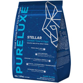 Paquete de PURELUXE comida para perros sin grano y gluten, ideal para adultos.