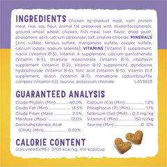 Purina Gatito Chow Nurture: DHA para desarrollo cerebral y visión.