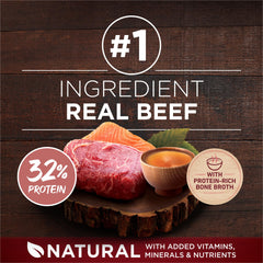 Purina ONE caldo de huesos, fuente natural de colágeno para sabor agradable.