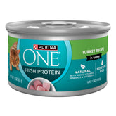 Purina ONE Lata Pavo en Jalea, alto contenido proteico para gatos