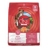 Purina ONE Natural estómagos sensibles con salmón primer ingrediente para músculos fuertes.