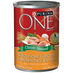 Purina ONE croquetas en tazon para perro adulto con pollo y arroz, sabor agradable