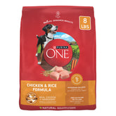 Purina ONE Pollo y Arroz: pollo real como primer ingrediente para músculos fuertes.