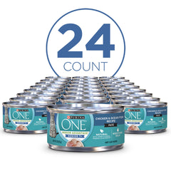 Purina ONE pollo y pescado pate para gatos mayores