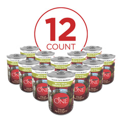 Purina ONE Tender Cuts con trozos reales de pollo y pato en ingredientes naturales.